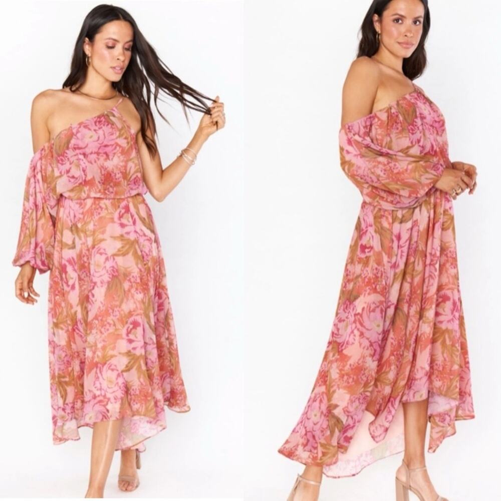 Show Me Your MuMu Garden Floral maxi dress Sz Medium  flowy boho feminine summer